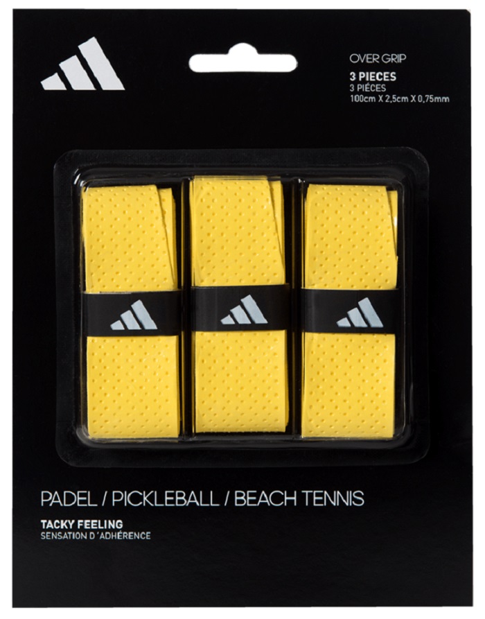 adidas-set-of-padel-overgrip-3-units-6 Adidas Padel Overgrip Tacky Feeling 3P - yellow