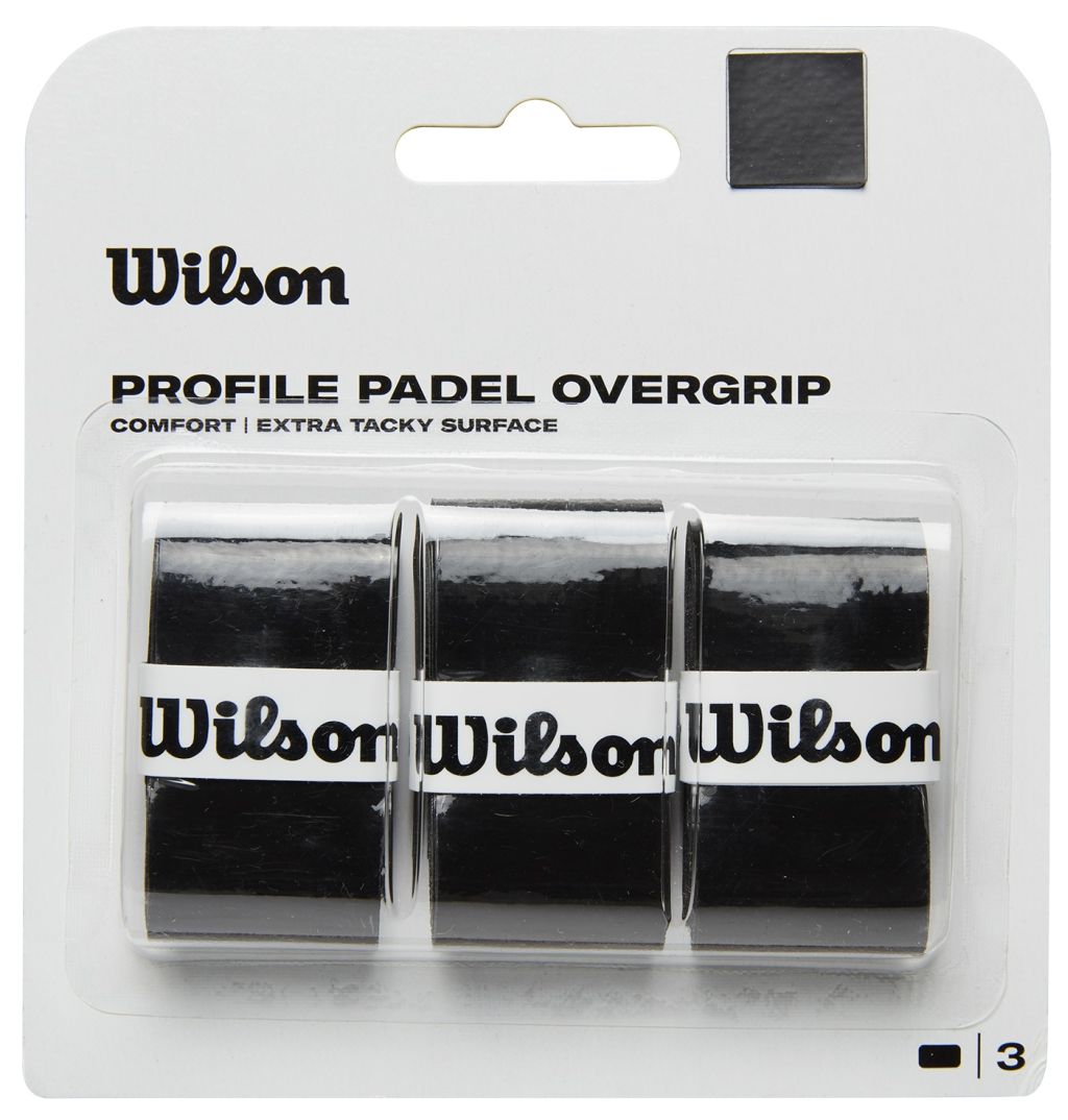Wilson Profile Padel Overgrip 3P - black Wilson Profile Padel Overgrip 3P - black