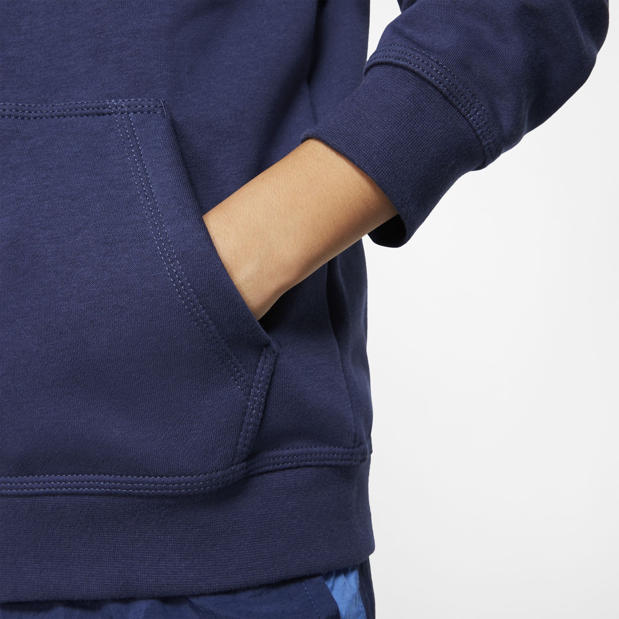 Nike NSW Hoodie FZ Club B - midnight navy/midnight navy/white