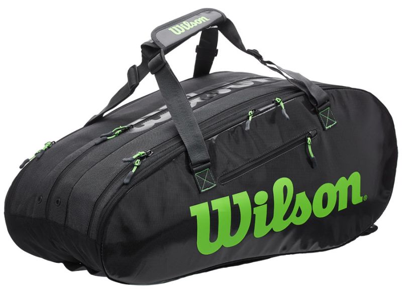 wilson-super-tour-3-comp-charcoal-green-1 Wilson Super Tour 3 Comp - charcoal/green