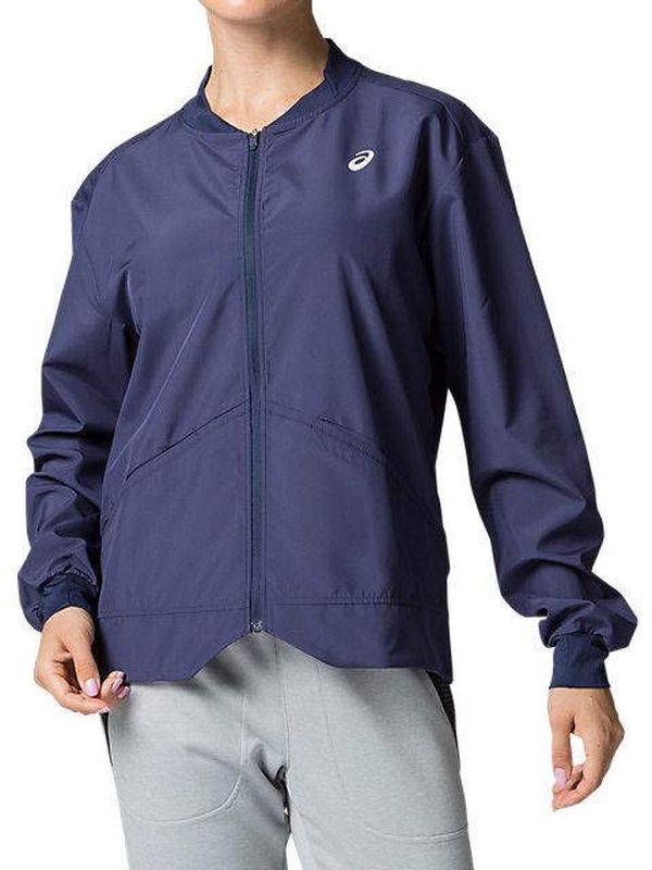 asics-club-w-woven-jacket-peacoat-1 Asics Club W Woven Jacket - peacoat