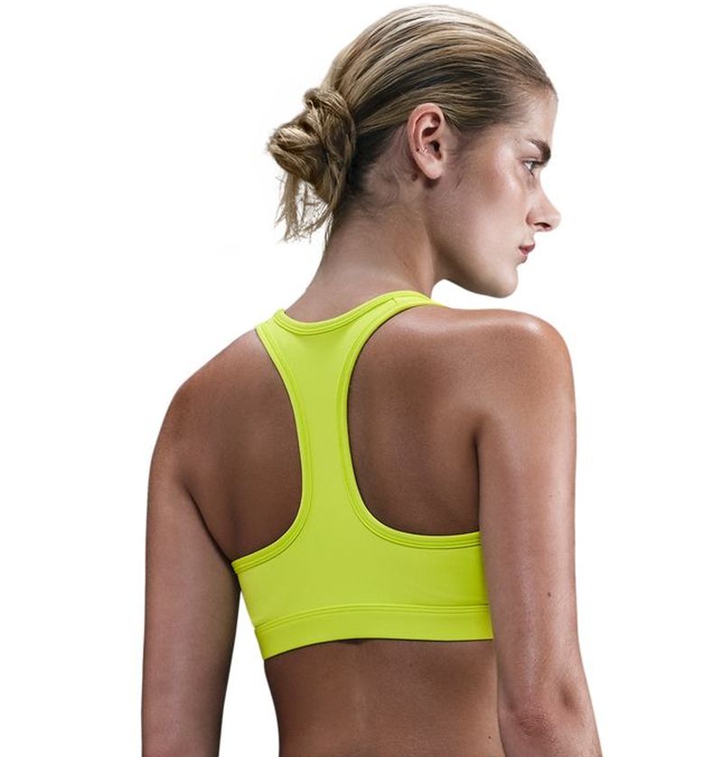 Nike Swoosh Medium Support Non-Padded Sports - cyber/white