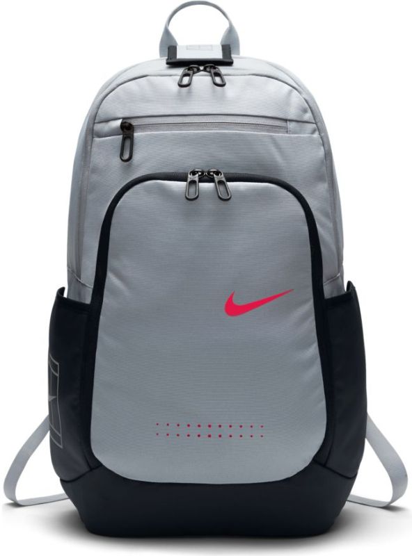 Nike Court Tech Backpack 2.0 - wolf grey/black/siren red