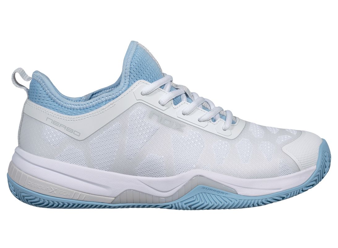 Damskie buty do padla NOX Nerbo - white/dusk blue
