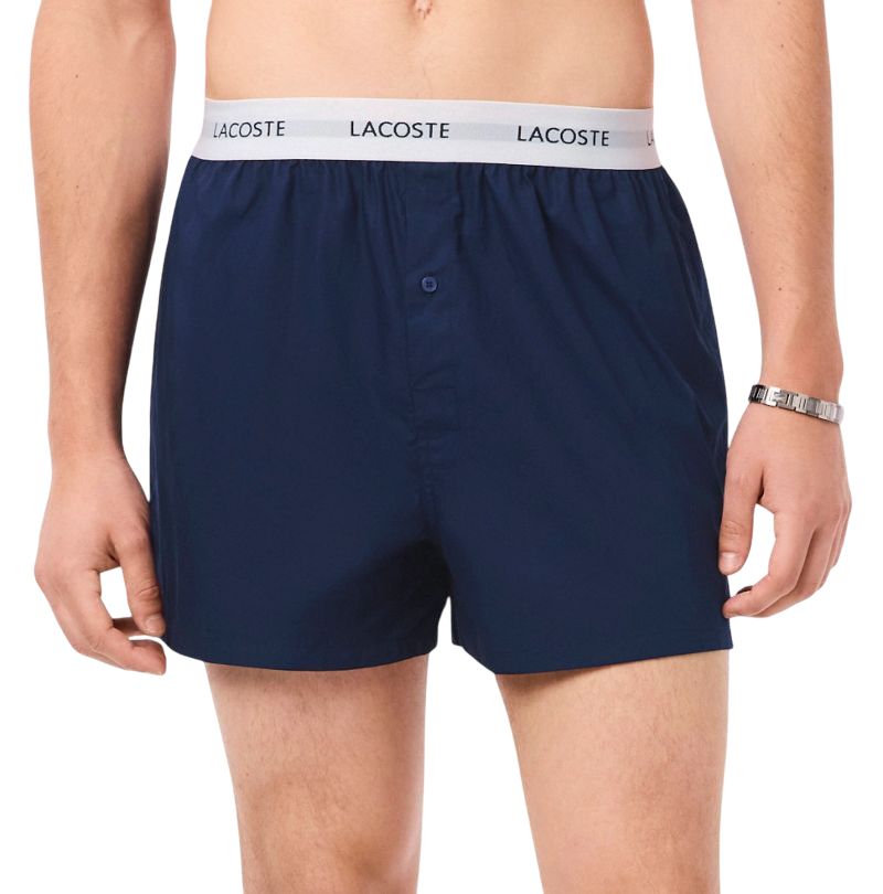 Lacoste Cotton Poplin 3P - navy blue/green