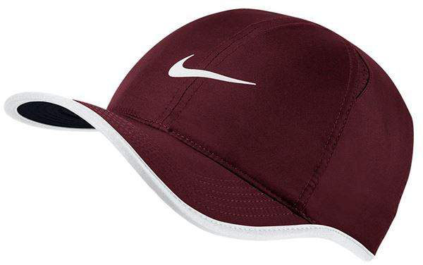 Nike Feather Light Cap - night maroon/black/white
