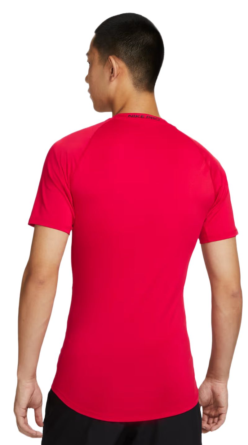 Nike Pro Dri-FIT Tight Short-Sleeve Fitness - university red/black 