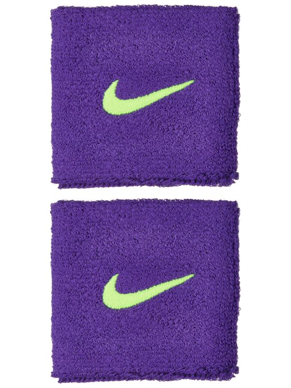 Nike Swoosh Wristbands - court purple/volt