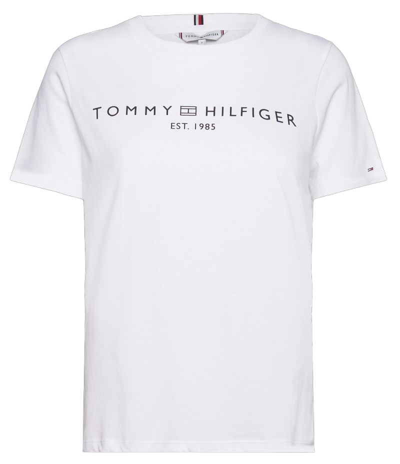 Tommy Hilfiger Regular Corp Logo C-NK SS - the optic white