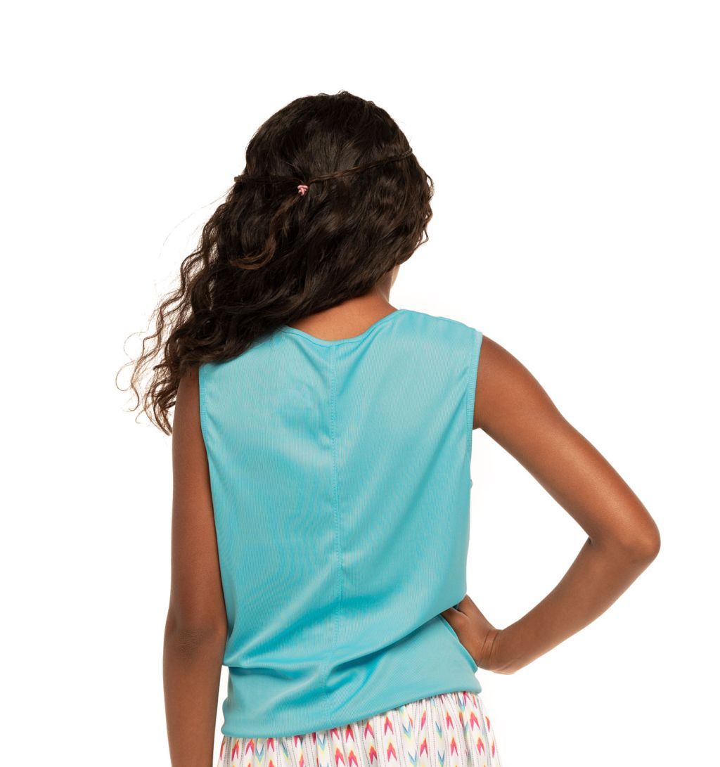 Lucky in Love Desert Vibes Twist Front Tank - sky
