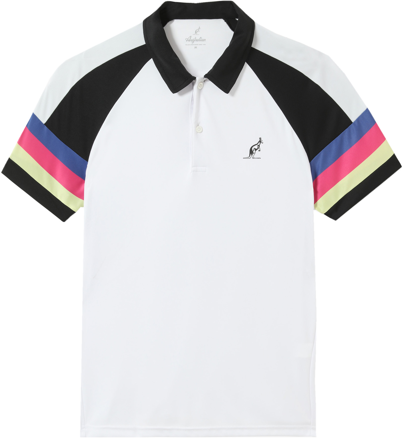 Australian Ace Polo with Printed Insert - bianco