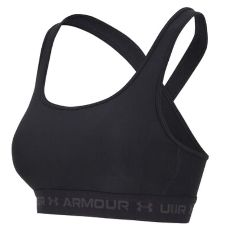 Under Armour Crossback Mid Bra - black/jet gray
