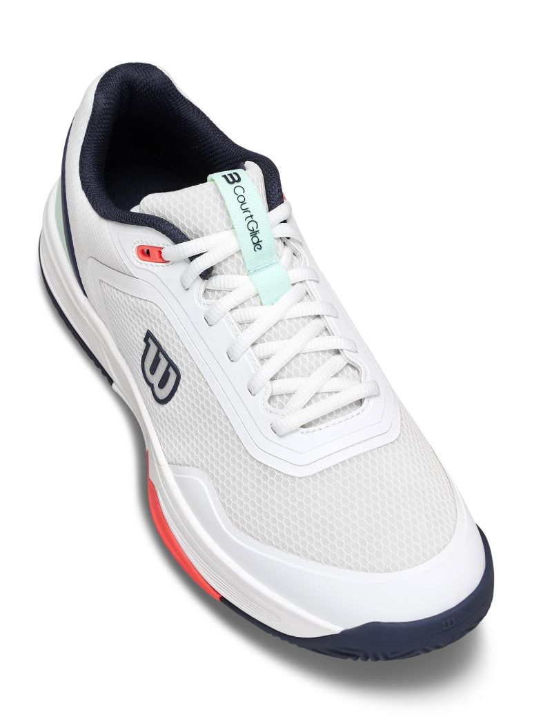 Wilson Court Glide - white/bay/fiery coral Wilson Court Glide - white/bay/fiery coral