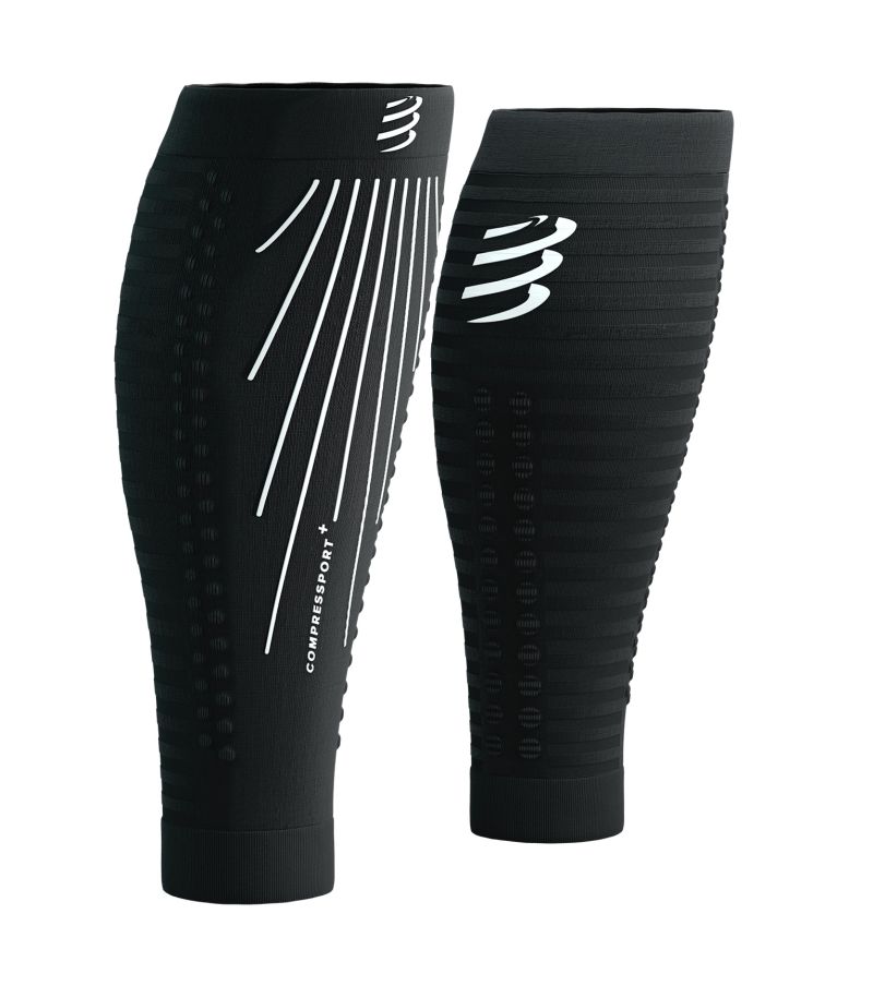 Compressport R2 Aero Calf Sleeves - black/white