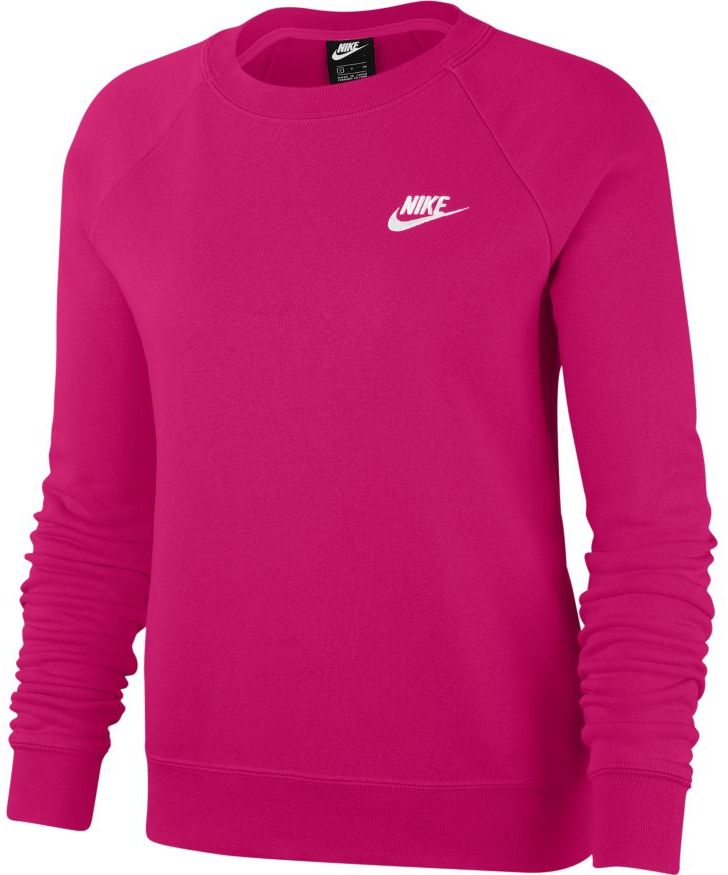 pink nike essential crew sweatshirt