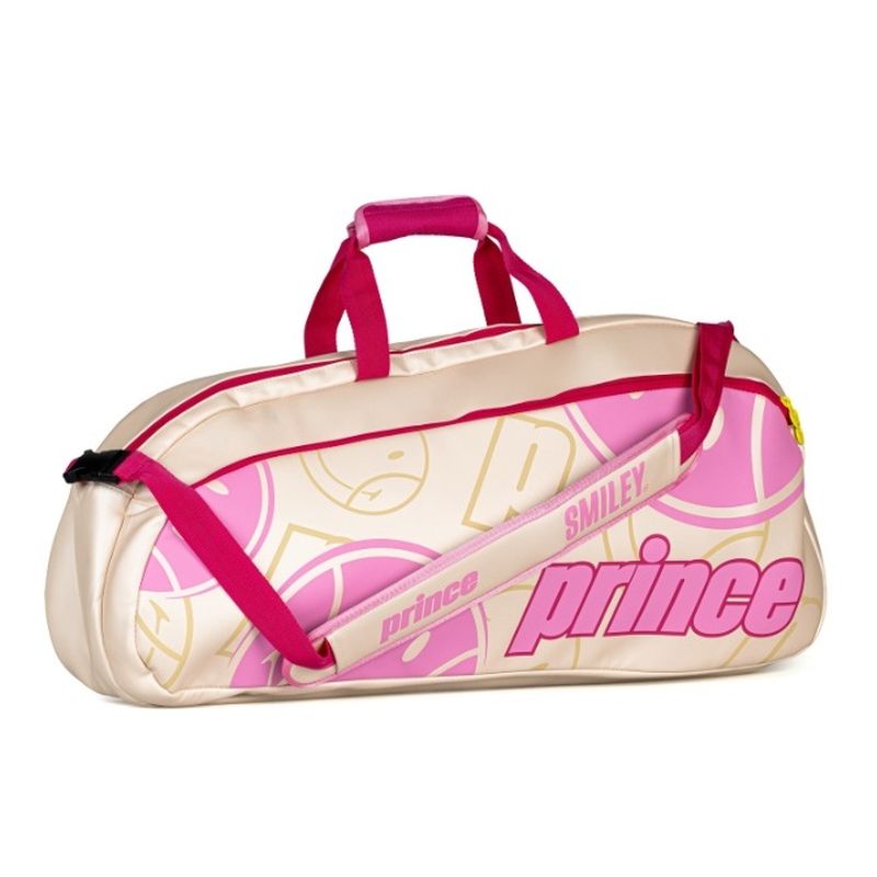 Prince X Smiley Tour 1 Comp Bag - pink/cream