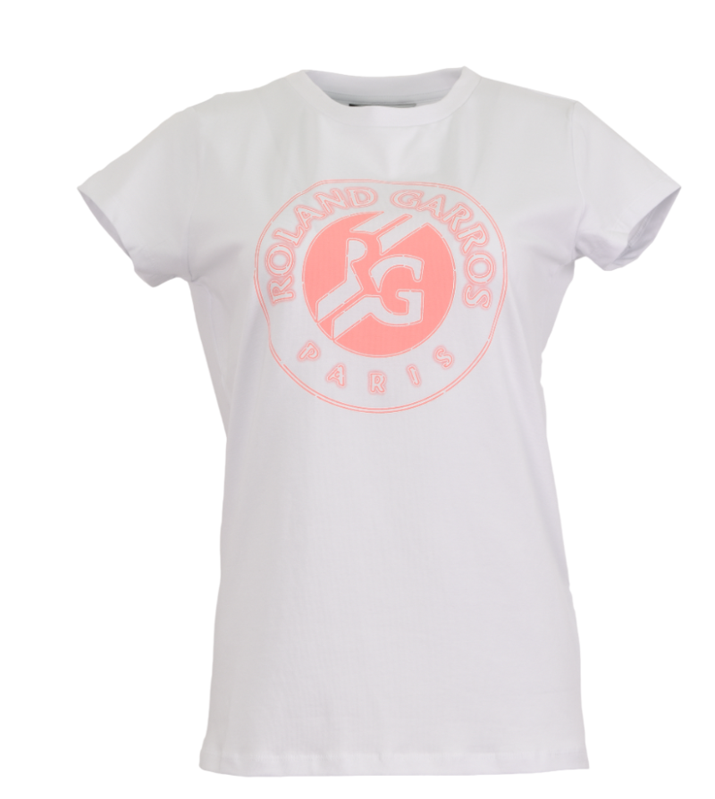 Roland Garros 2025 Big Logo - white