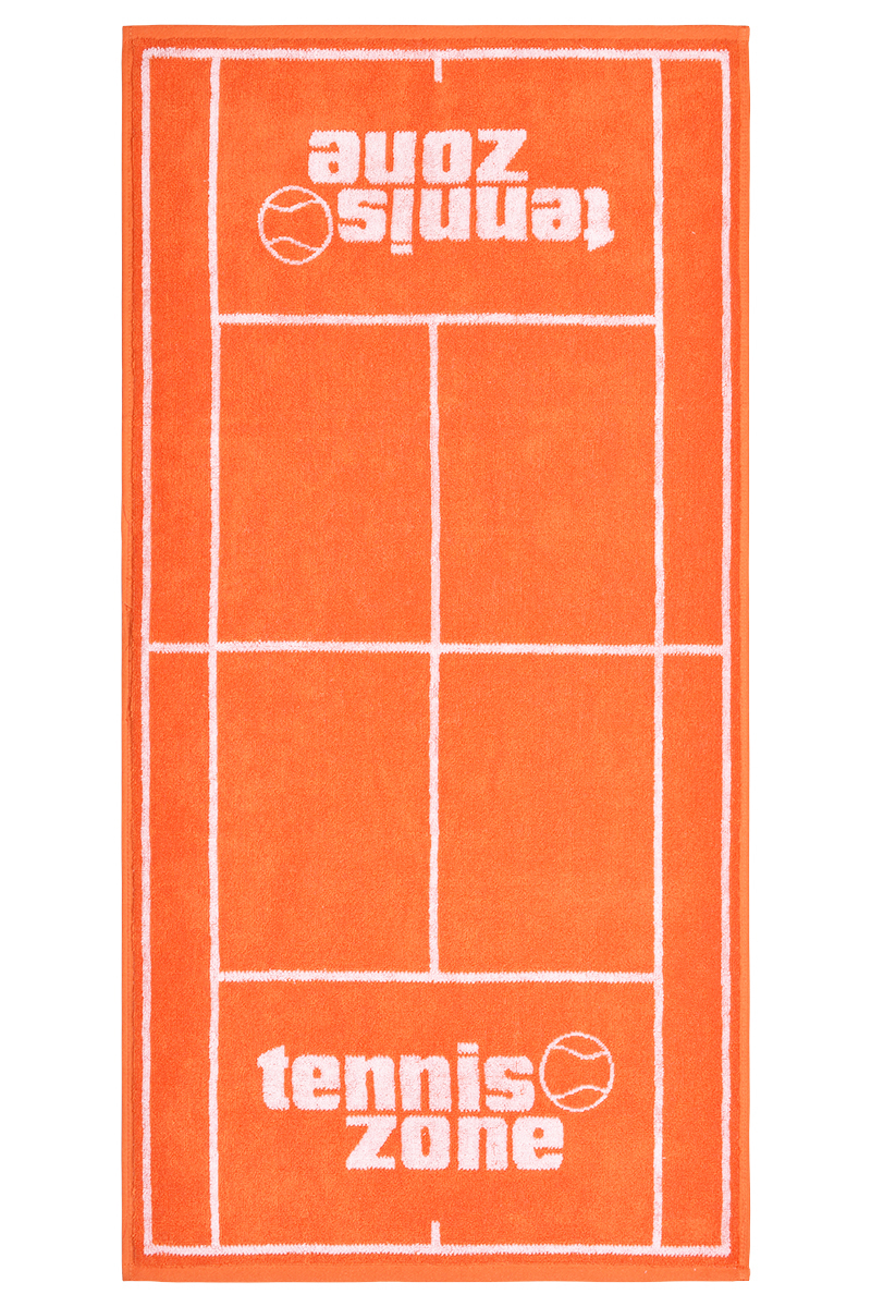 Tennis Zone Towel Court&Logo - orange/white