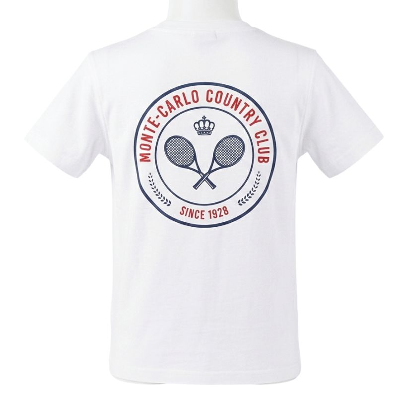 Monte-Carlo Kids Country Club MCCC Print On Back - white 