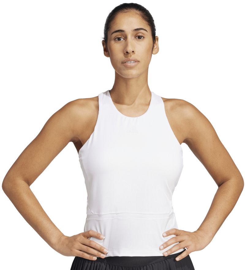 Adidas Climacool Mid-Length Y-Tank - white Adidas Climacool Mid-Length Y-Tank - white