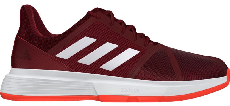 Adidas CourtJam Bounce M Clay - collegiate burgundy/white/active orange