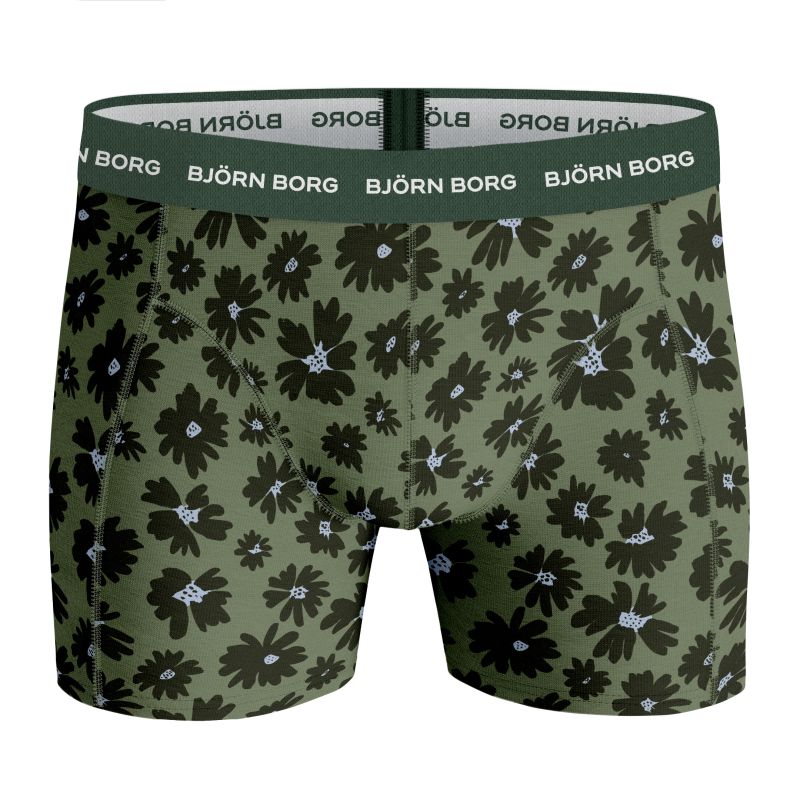 Björn Borg Shorts Sammy BB Fourflower 3P - oil green