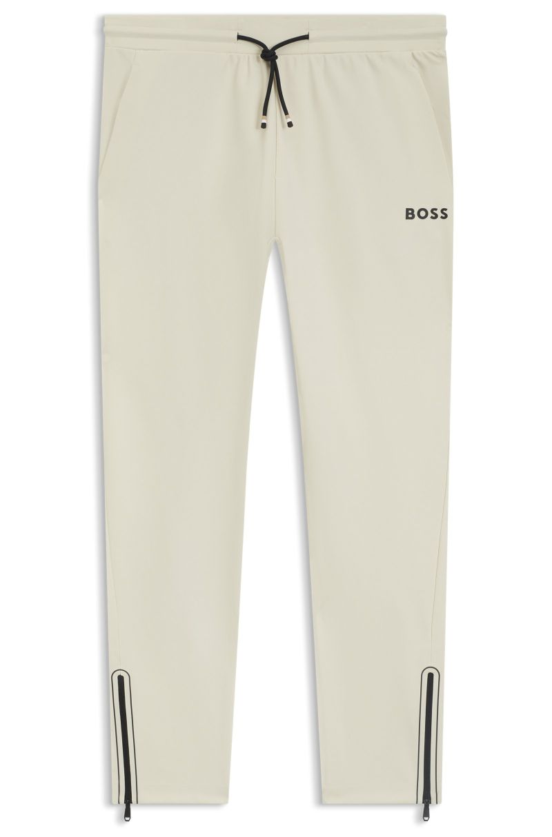 BOSS Active Stretch-Gabardine Bottoms With Thermoregulating Technology - open white