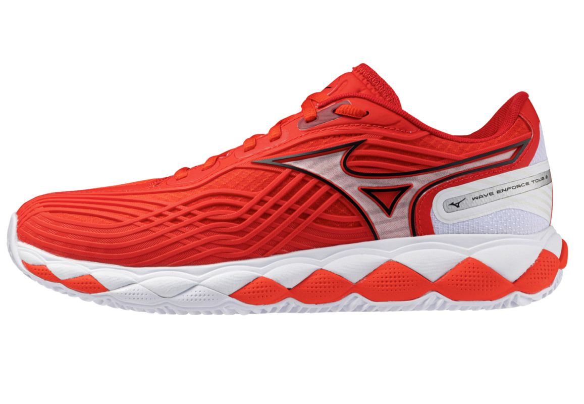 Mizuno Wave Enforce Tour 2 CC - fiery red/white/sun-dried tomato Mizuno Wave Enforce Tour 2 CC - fiery red/white/sun-dried tomato