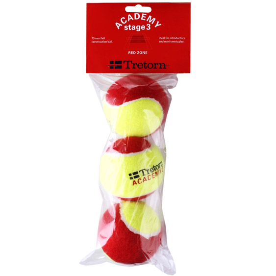 Tretorn Red Felt Academy 3 3B