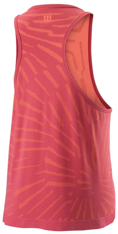 Wilson W Competition Seamless Tank - holly berry/peach echo