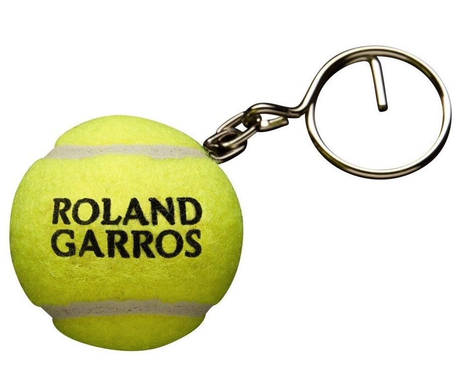 Wilson Tennis Ball Keychain Roland Garros Tournament - yellow