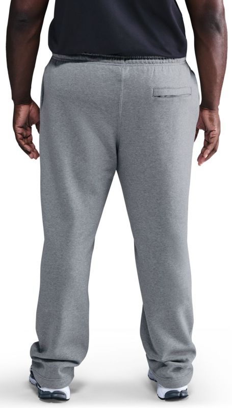 Nike Club Open-Hem Fleece - dark grey heather/lt smoke grey/white