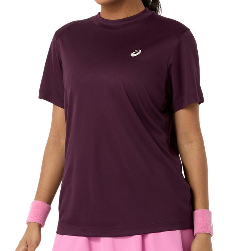 Asics Court Short Sleeve - dark aubergine