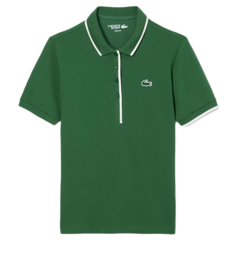 Lacoste Regular Fit Tennis Heat Regulating - green/white