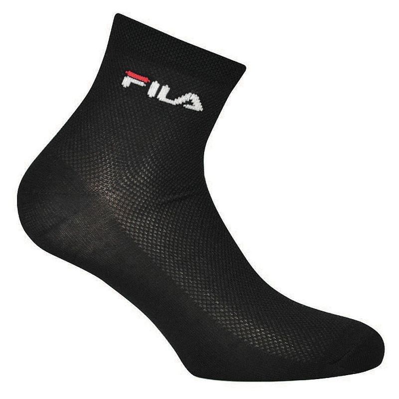 Fila Quarter Mercerized Cotton - 3 pary/black