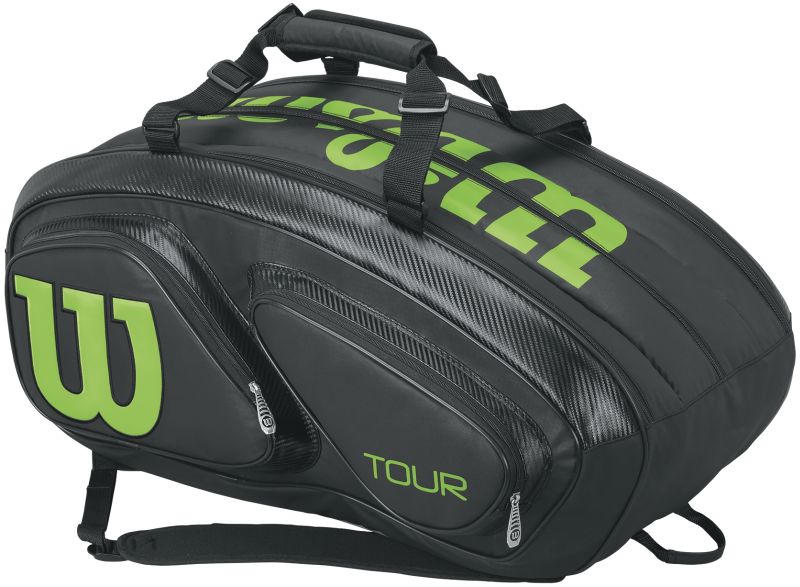 Wilson Tour V 15 Pk - black/lime
