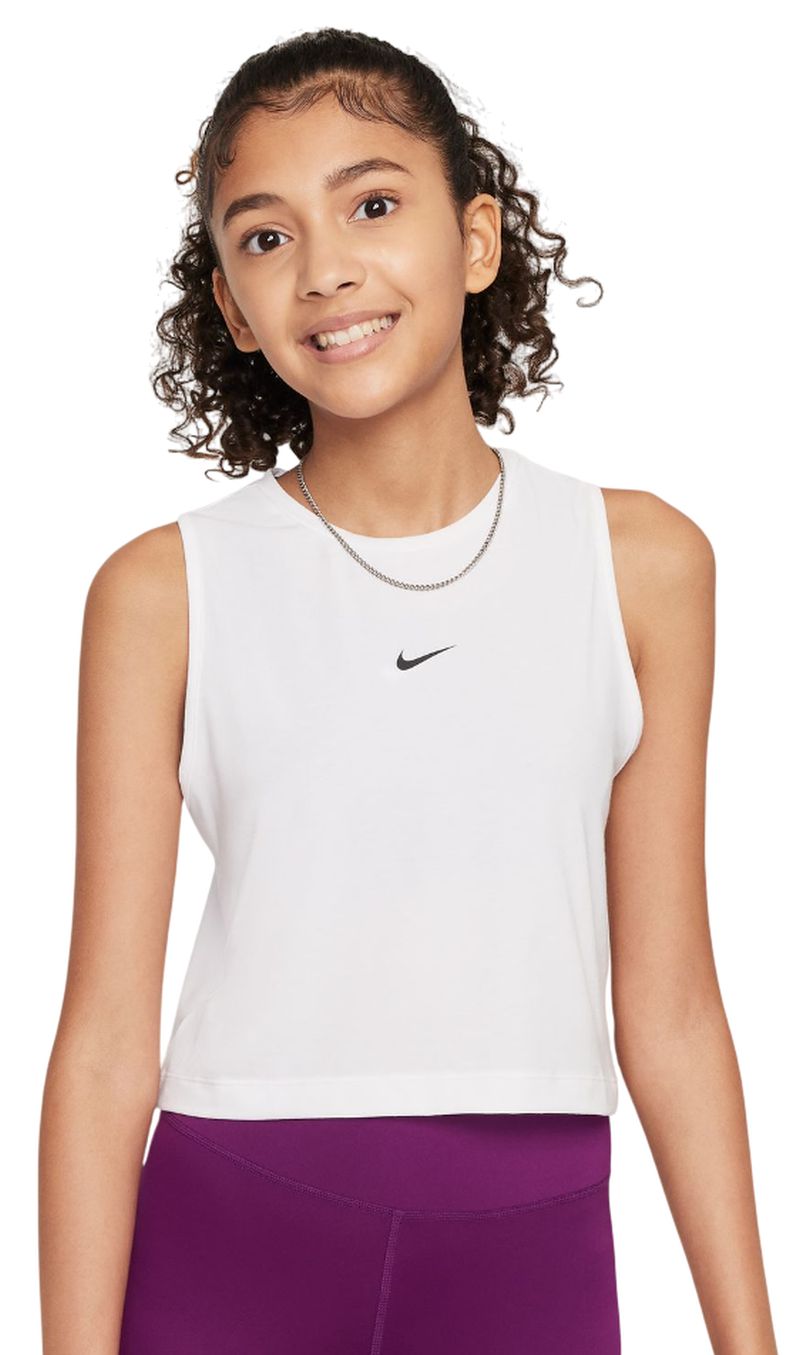Nike Kids Dri-Fit Pro Training Tank - white/black Nike Kids Dri-Fit Pro Training Tank - white/black