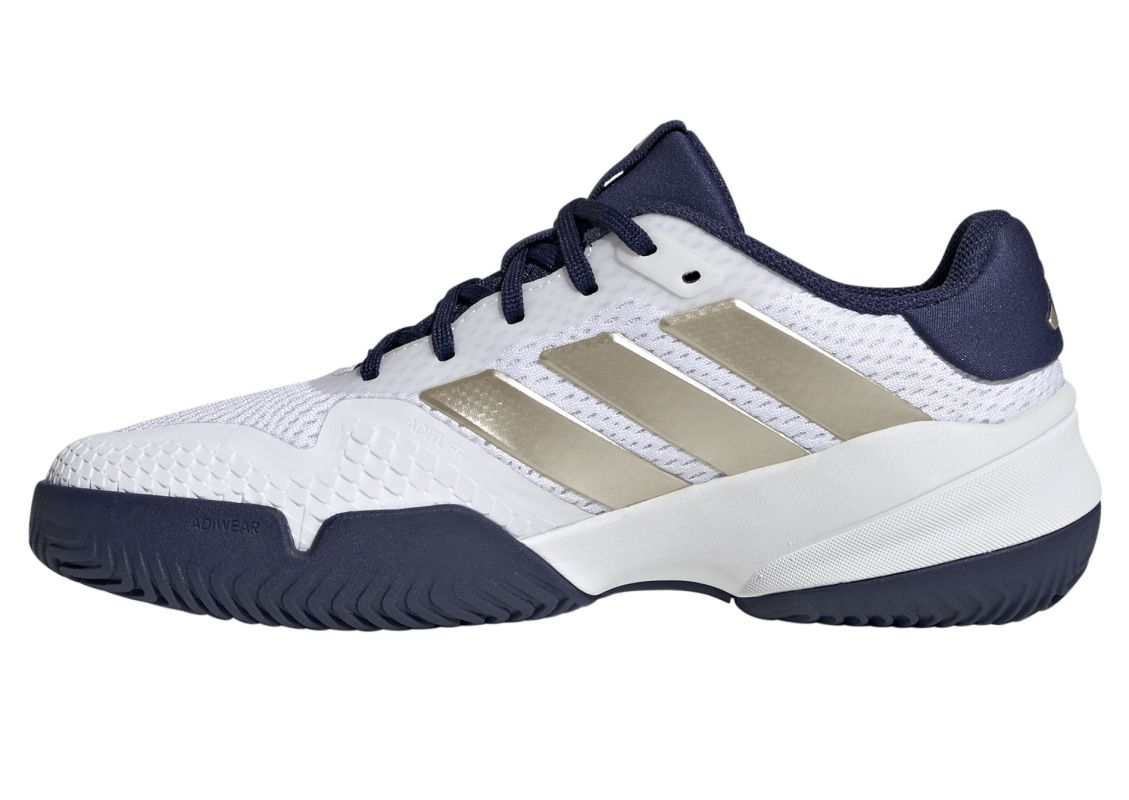 Adidas Barricade K - cloud white/cyber metallic/dark blue Adidas Barricade K - cloud white/cyber metallic/dark blue