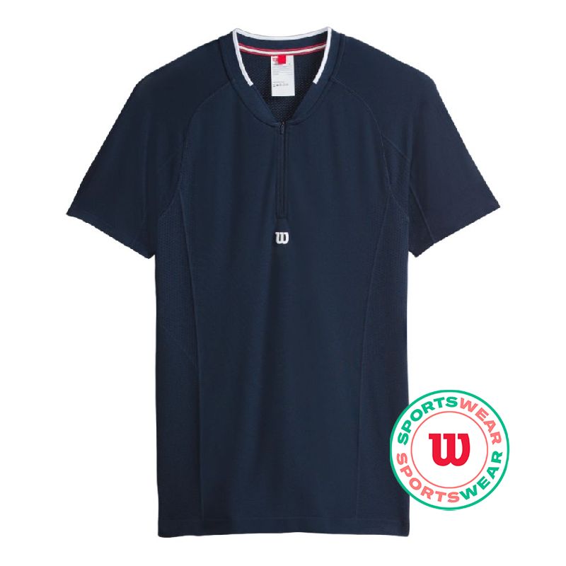 Wilson Players Seamless Zip Henley 2.0 - classic navy Wilson Players Seamless Zip Henley 2.0 - classic navy