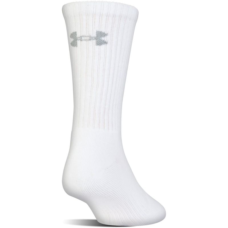Under Armour Charged Cotton 2 Crew Jr - 6 par/white
