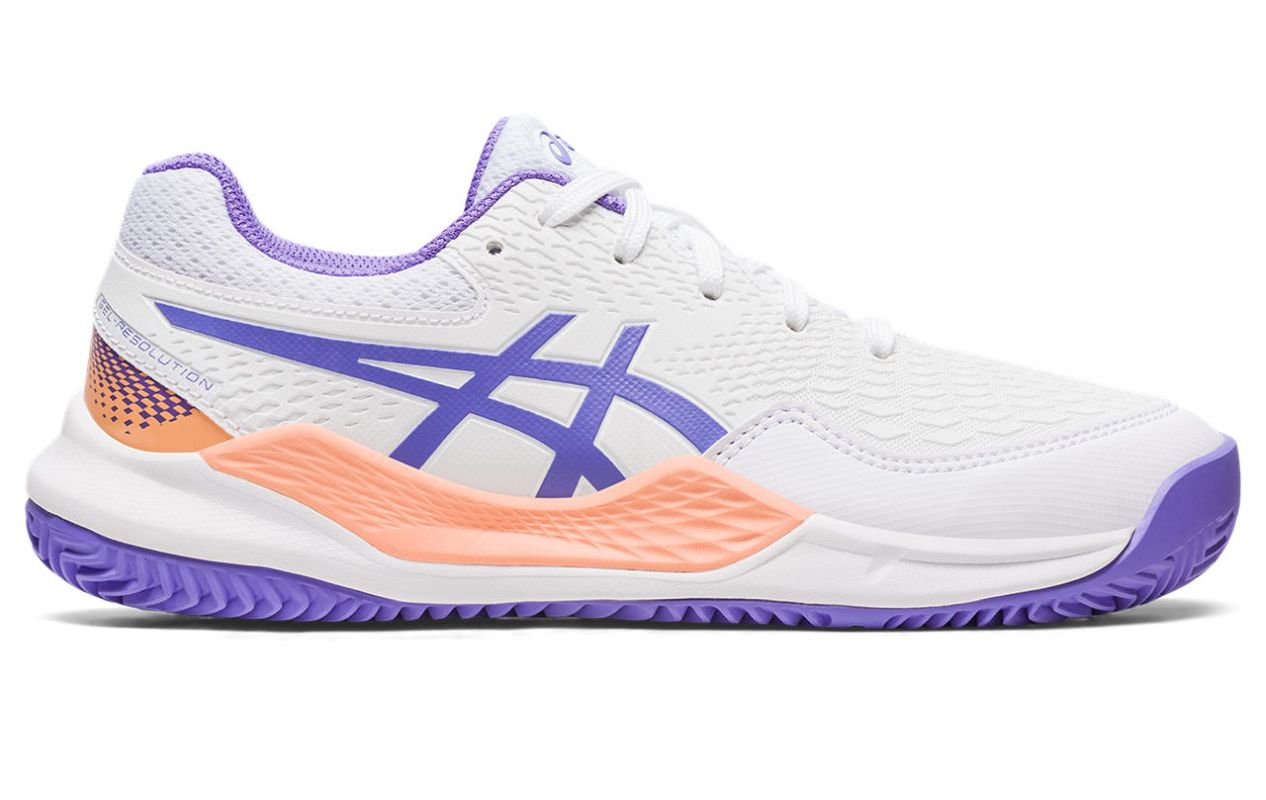 Asics Gel-Resolution 9 GS Clay - white/amethst