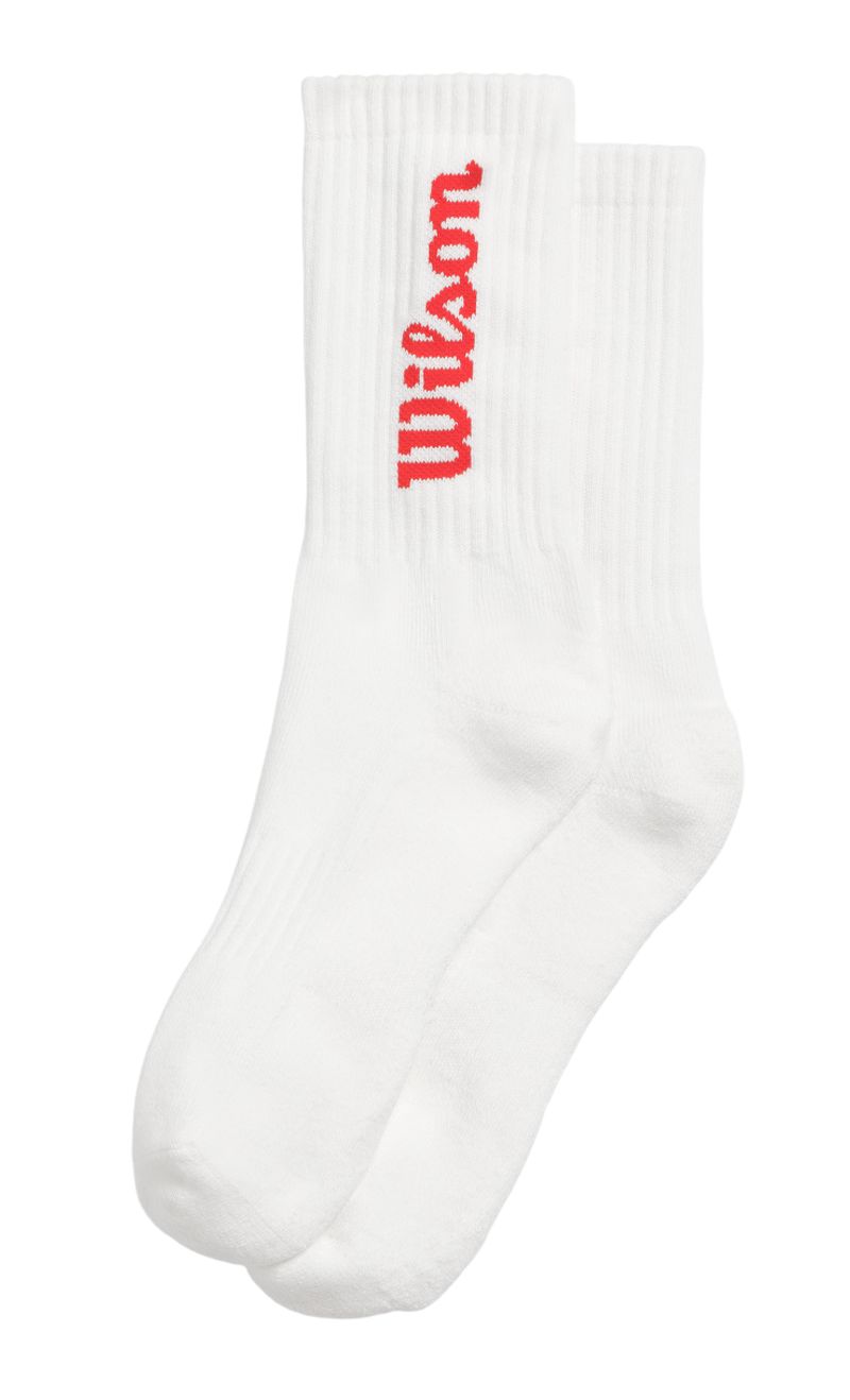 Wilson Crew Logo 1P - bright white/red 