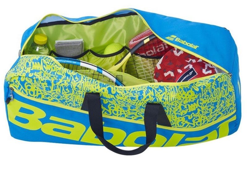 babolat-duffle-m-classic-blue-yellow-lime-2 Babolat Duffle M Classic - blue/yellow lime
