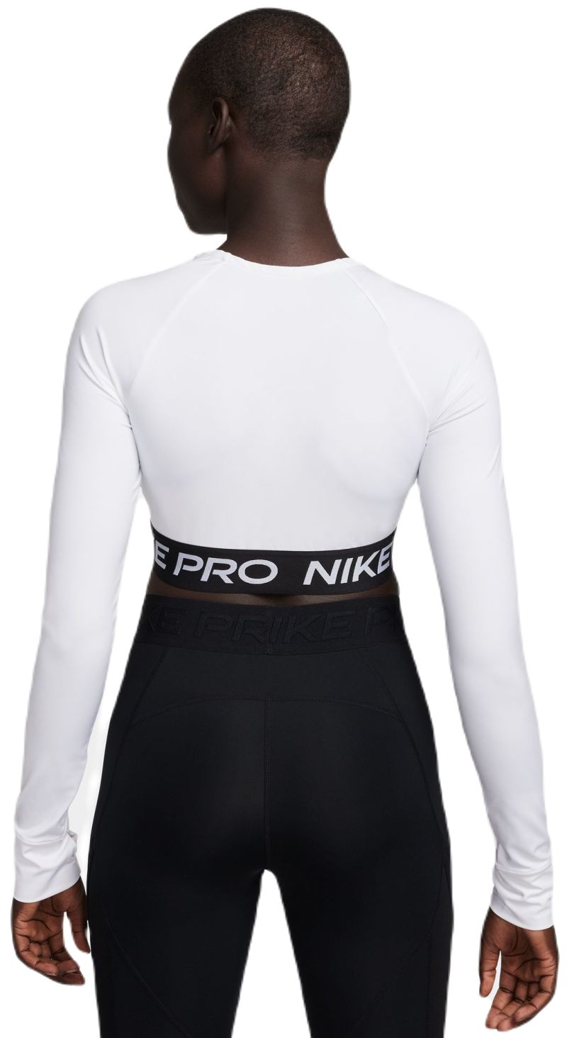 Nike Pro 365 Dri-Fit Cropped Long-Sleeve Top