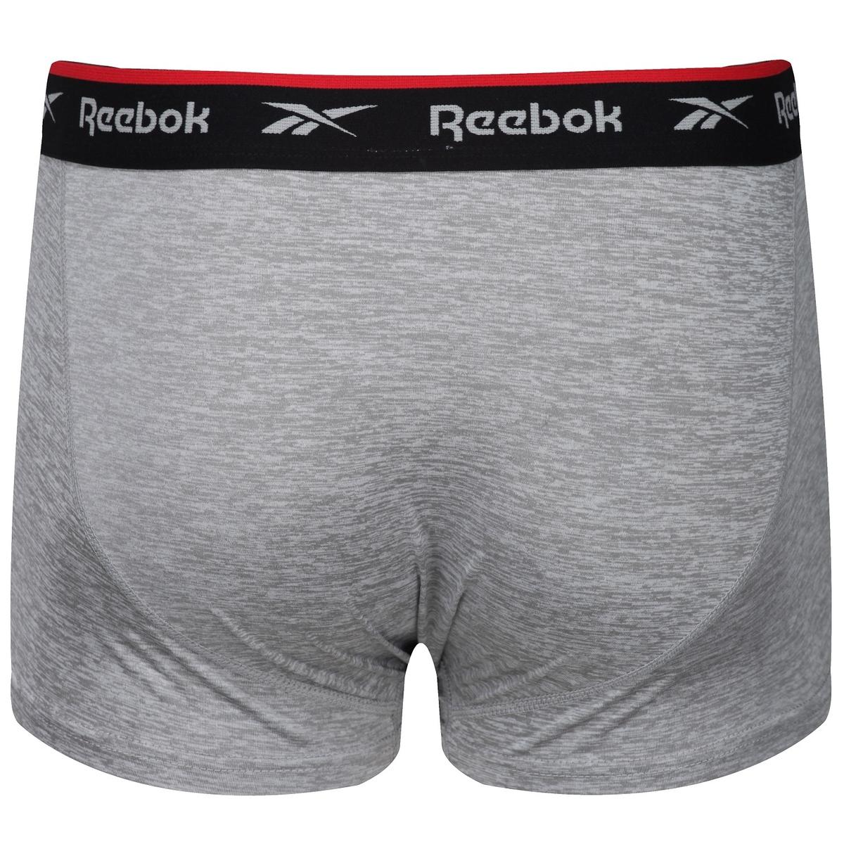 Reebok Mens Sports Trunk REDGRAVE 3P - black/charcoal/grey marl
