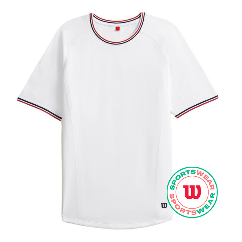 Wilson Court Performance Crew T-Shirt - bright white