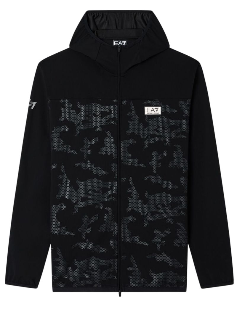 EA7 Tennis Jersey Zipper - black