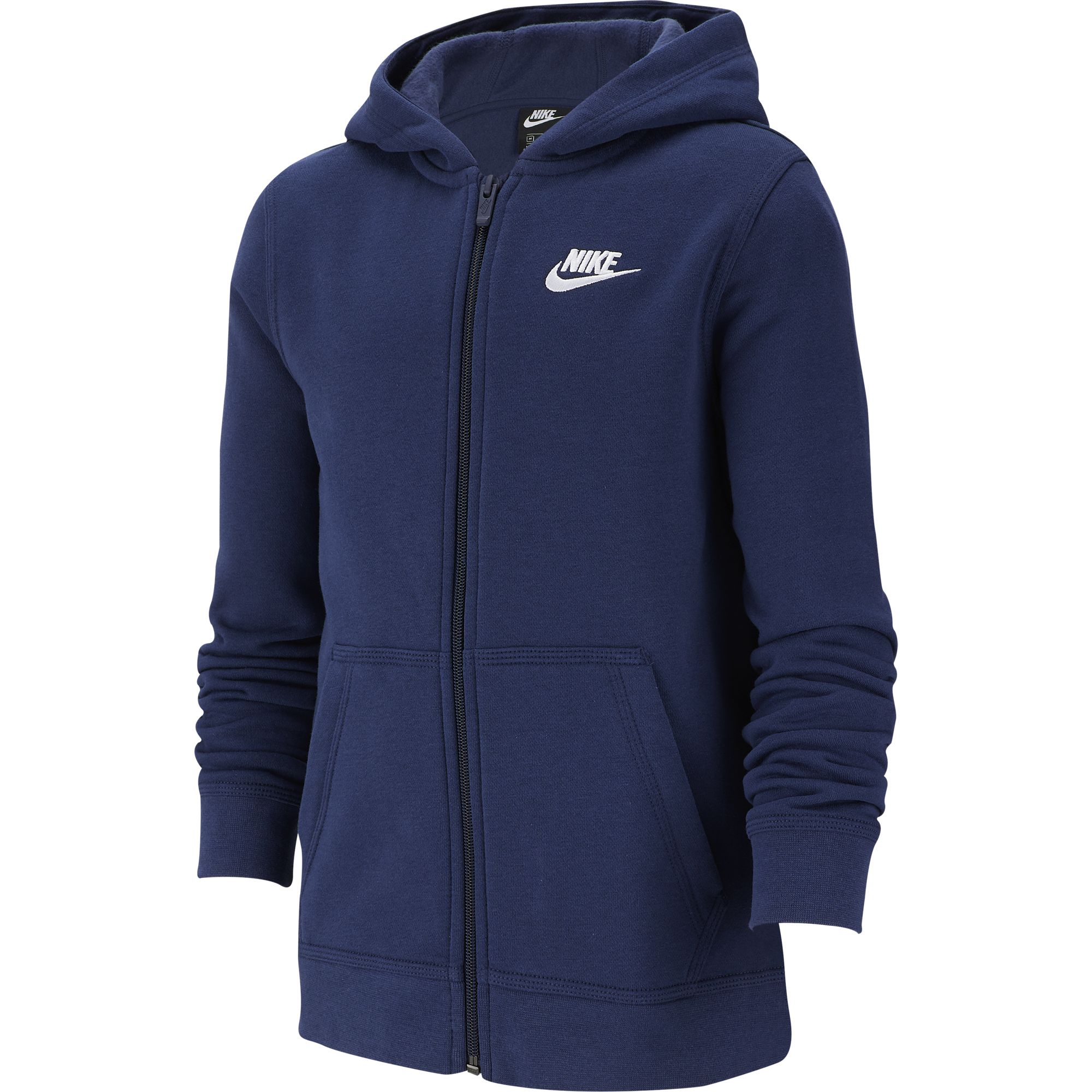 Nike NSW Hoodie FZ Club B - midnight navy/midnight navy/white