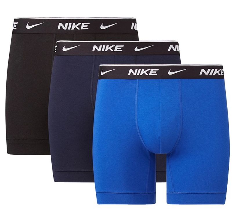 Nike Everyday Cotton Stretch Boxer Brief 3P - obsidian/game royal/black 
