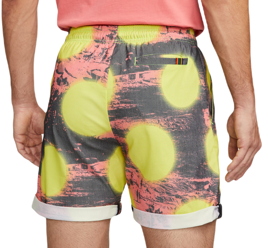 Nike Dri-FIT Heritage Print Tennis Shorts - volt